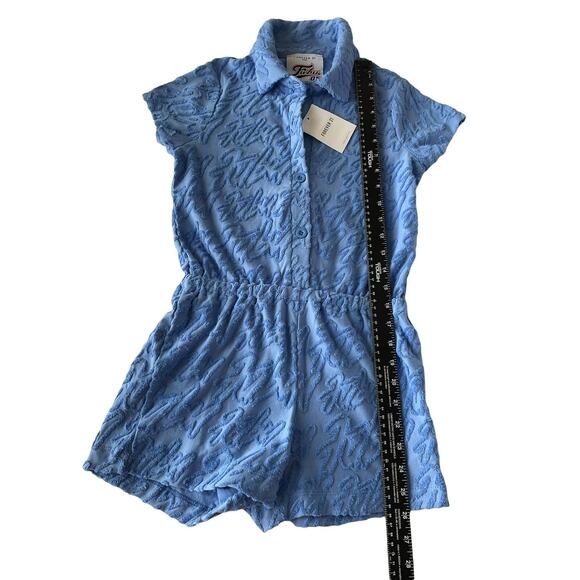 Romper Knit Text Print Forever 21 X FUBU‎ Girls 9/10 NWT - Picture 3 of 7